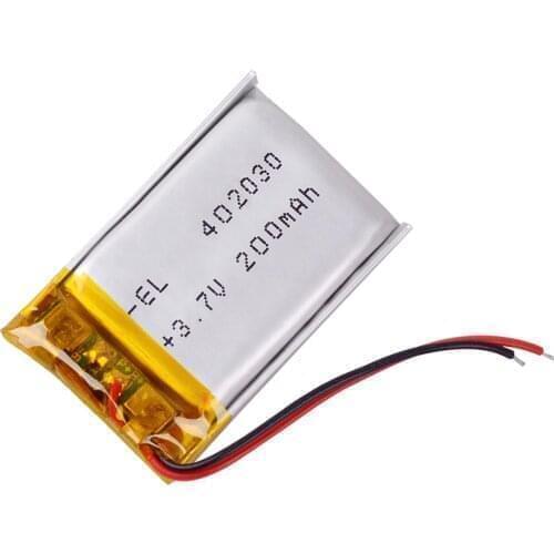 3ps/Lot 3.7V 200mAh Polymer Li-ion Battery For Game Player mouse recorder speaker RC toys headephone Remote controller 402030