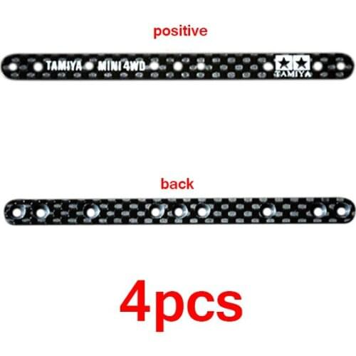 4pcs 1.5mm/3.0mm carbon fiber bar stick strip front/rear lower bar Multi Reinforcing Plate for Tamiya mini 4WD RC Car