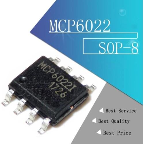 5PCS MCP6022-I/SN SOP-8 MCP6022-I SOP MCP6022 SMD SOP8