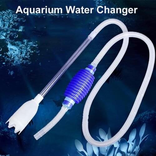 Aquarium Gravel Cleaner Vacuum Handheld Siphon Pump With Filter Nozzle Fish Tank Water Changer Air Pump Cleaning Accessories