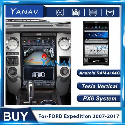 17 Inch 2 Din Android Stereo Receiver Car Radio For-FORD Expedition 2007-2017 GPS Navigation Autoradio Multimedia MP3 Player