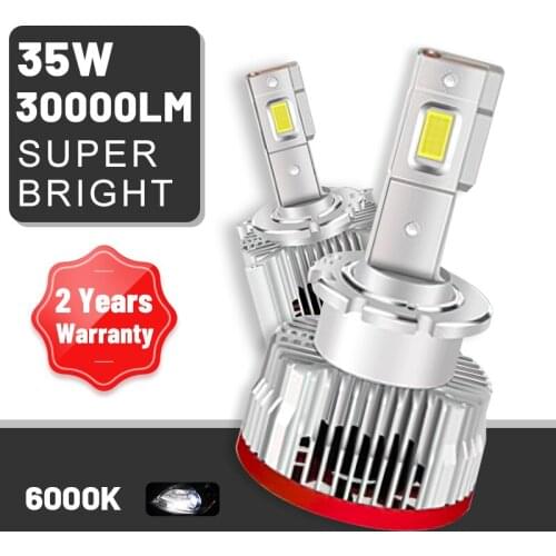 Carlitek D8S HID Headlight Bulbs 30000LM D1S D2S D3S D4S D5S D1R D2R D3R D4R CSP Chips Canbus Decoder Auto Xenon Bulbs Plug&Play