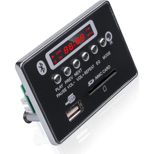 Bluetooth WMA MP3 Decoding Board Audio Module Support MP3/WMA/WAV/USB/SD/FM/ Remote Car MP3 Player Audio Module