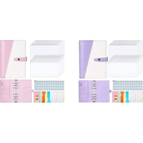 Budget Binder,Budget Binder with Cash Envelopes, Money Binder Organizer,Perfect A6 Binder Cash Envelopes for Budgeting