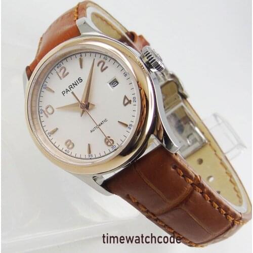 27mm Parnis watch gold case sapphire glass deployant clasp 5ATM 21 jewels MIYOTA Automatic movement womens watch 1013