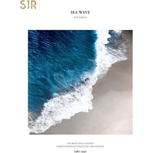 Ocean View Surf Beach Motto Architectural Decoration Living Room Decoration Wall Art Canvas Canvas Painting Landscape