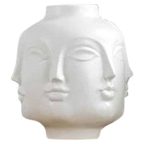 Elegant European Vases Body Art Living Room Ornaments White Ceramic Vases Flower Arrangements Floreros Home Decoration DI50HP