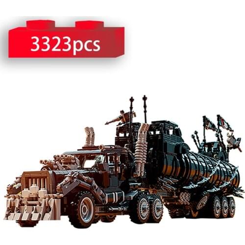Movie Mad Max The War Rig Collection Model Bricks High-Tech Modified Truck Building Blocks DIY Toys for Children Gift MOC-18143