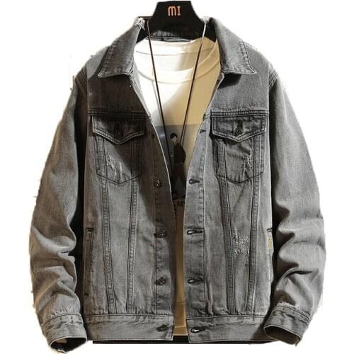 Spring jacket men 2020 denim jacket mens bomber jackets Men High Quality Man Vintage Jean Jacket Streetwear Chaqueta Hombre 5XL
