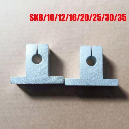 4pcs SK8 SK10 SK12 SK16 SK20 SK25 SK30 SK35 linear bearing rail shaft Support Linear Shaft Linear Rod CNC Router 3D printer Part