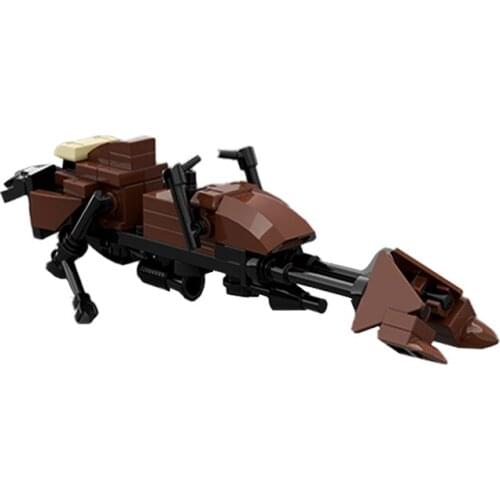 MOC Space War 74-Z Flying Motorcycle Wars Building Blocks Bricks High-Tech Model DIY Toys For Kids Birthday Gifts 61PCS