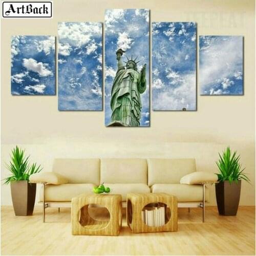 5 spell painting landscape diy diamond painting USA free goddess full square resin drill mosaic home decoration stickers