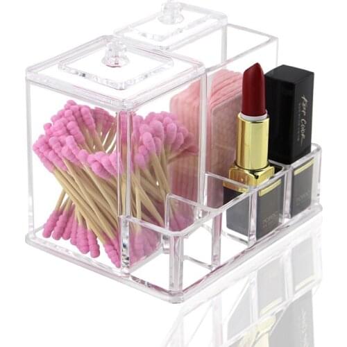 Makeup Organizer Office Organizer Box Cosmetic Plastic Storage Box Desk Bathroom Cosmetic Storage Case