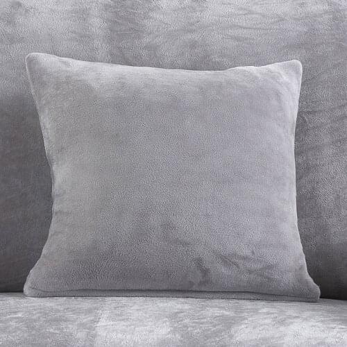 Plush cushion cover velvet soft and comfortable 45X45cm pillowcase slipcovers Polyester Cushion Case Sofa Bed Decorative Pillow