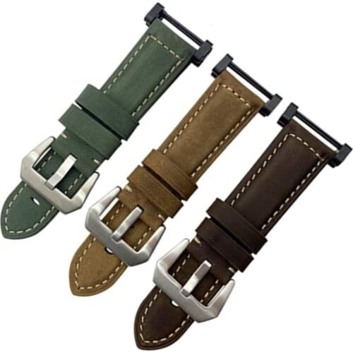 For Suunto Core Smart Watch Italian Genuine Crazy horse Leather Watchband Watch Band Strap Replacement Strap Bracelet Bands