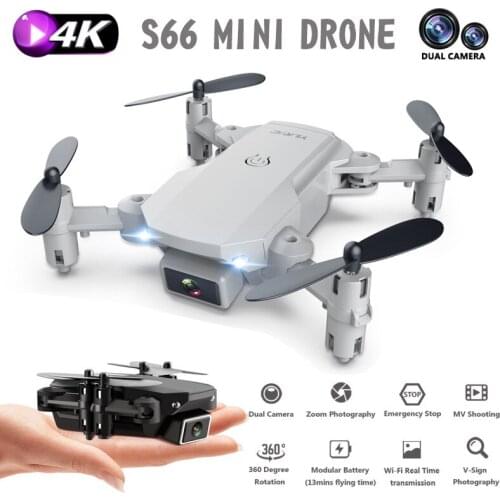 S66 Mini Folding Drone Dual Camera 4K HD Aerial Capture Quadcopter Long-range Aircraft