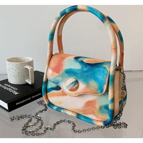 Shoulder Bags For Women New 2021 Designer Colorful Crossbody Handbags Fashion Small Square Bag PU Leather Luxury Brand Evening