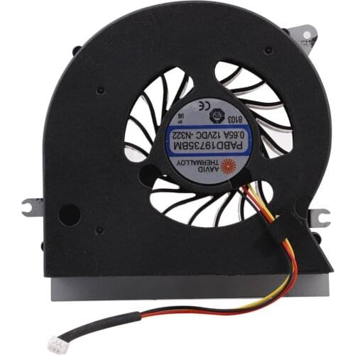 MSI GT72 Fan CPU GPU Cooling Fan for MSI GT72 GT72S GT72VR 6QD 6RD MS-1781 MS-17 Fan Cooler PABD19735BM 3Pin 0.65A 12VDC