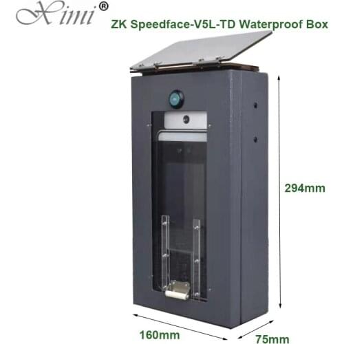 Waterproof Cover Dustproof Protect Metal Box For Speedface-V5L Speedface-H5L Facial Recognition Access Control Time Attendance