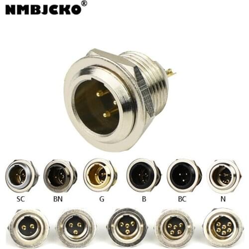 High quality 200pcs/lot Mini Chassis Panel Mount XLR Male 2PIN/3PIN/4PIN/5PIN/6PIN connector