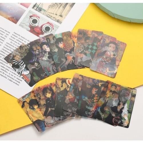 Japanese Anime Demon Slayer Kimetsu no Yaiba Portray Photo Cards Kamado Tanjirou Cosplay PVC Cards Postcards 16pcs/set