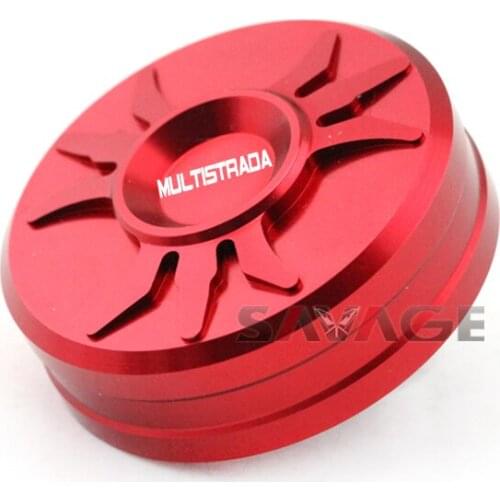 Rear Brake Reservoir Fluid Cover For DUCATI Diavel Carbon 11-15 Multistrada 1200 ENDURO/S/DVT 15-18 Motorcycle Accessories Logo