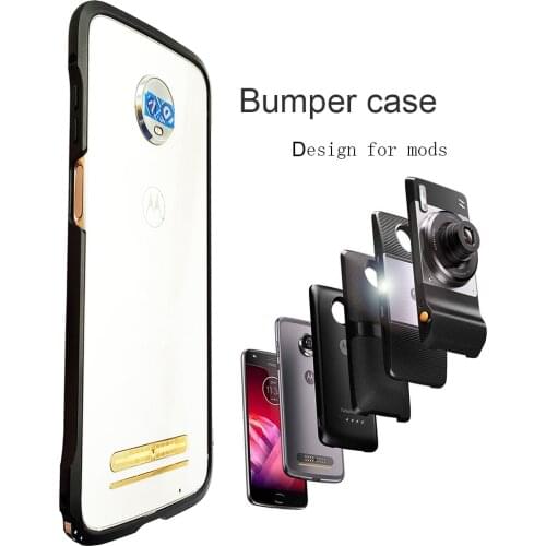 For Moto Z3 / Z3 play / Z2 play / Z2 force / Z4 Anti-drop Protective Bumper Case Cover For Moto Mods Back Cover Case For moto Z4