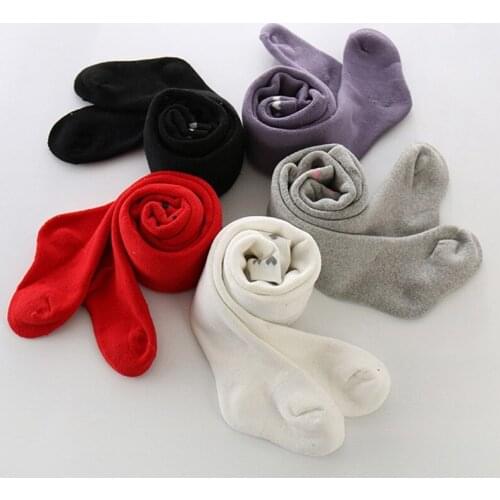 Anyongzu High-quality baby boy girls even pantyhose 2017 Winter Combed Cotton Tights Warm Children Stretch thickening