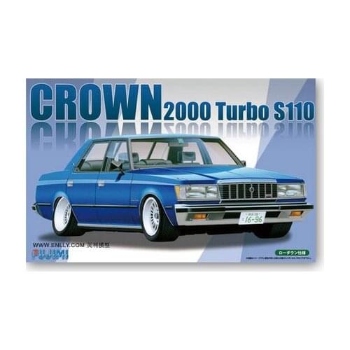 1/24 Assembled Car Model Toyota Crown 2000 Turbo S110 DIY Assembling Model Hobby Toy Collectible 03951