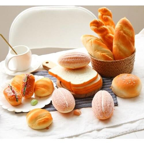 2021 new simulation bread creative model decoration photography bread resin crafts window display home decoration