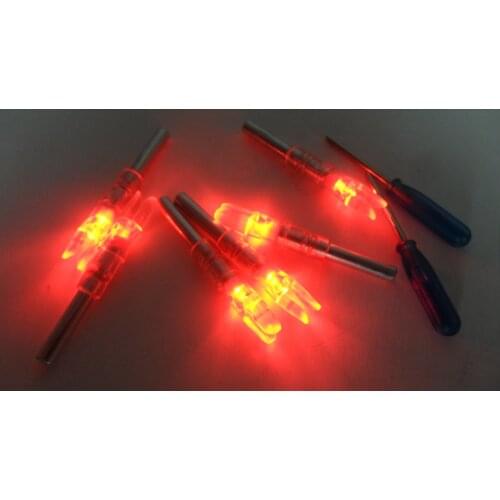 6pcs Newest Automatically Red LED Arrow Nock Lighted Arrow Nock