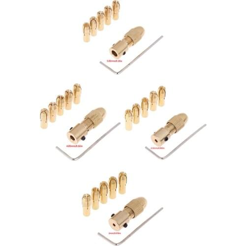 7Pcs/set Electric Motor Shaft Mini Drill Chuck Fixture 0.5mm-3.0mm Small To Drill Bit Micro Chuck Fixing Device