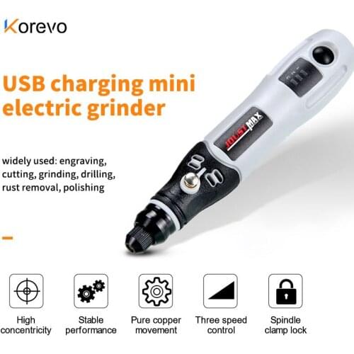 Mini Wireless Grinding Machine Variable Speed Rotary Tools Kit Drill Engraver Pen for Milling Polishing,drilling, derusting