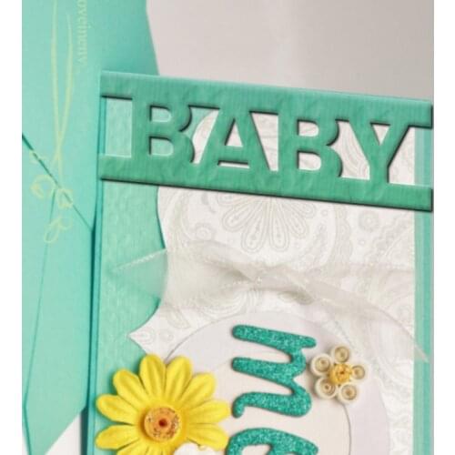 Baby Letters Metal Die Cuts Cutting Dies For DIY Scrapbooking Embossing Photo Album Paper Cards Decorative Crafts