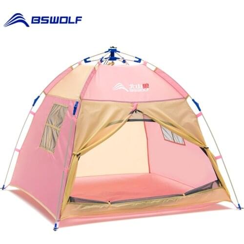 BSWolf Child Play House Portable Foldable Tent Birthday Children Castle Christmas Gift Outdoor Beach Sunshade tent