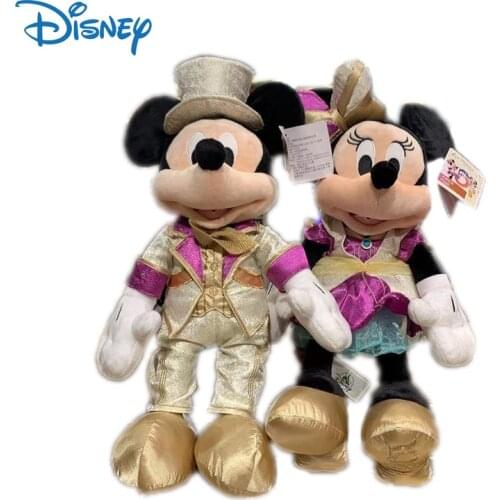 Disney Genuine Mickey Minnie Mouse Action Figure Plush Dolls Donald Duck Kawaii Anime Figures Stuffed Plush Toys Decor kids Gift
