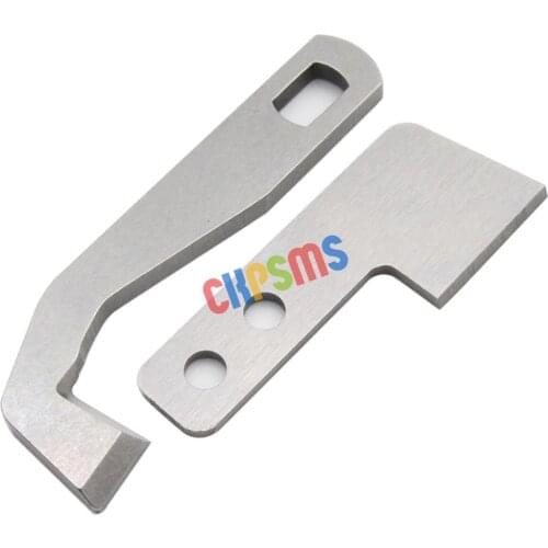 #G1075+G1076 Lower&Upper Knife FIT FOR Elna 654 Singer 14T957DS 14T967DC 14T968DC Pfaff coverlock 3.0/4.0