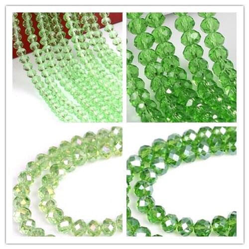 One strand 10mm Crystal Glass Rondelle Faceted Loose Spacer Bead Handmade DIY Jewelry Making pick up colors