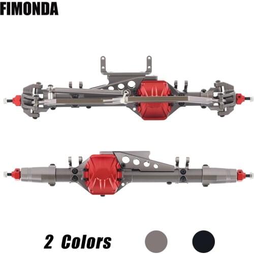 FIMONDA Complete Anodized Aluminum Front and Rear Axle Set for 1/10 RC Rock Crawler Axial Wraith 90018 90045 RR10 90048 90053