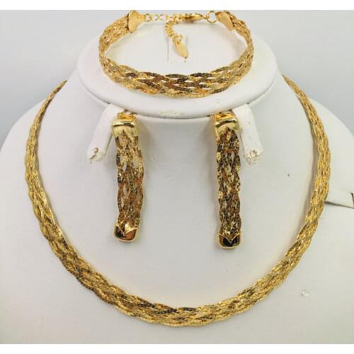 Summer dresses for women gold necklace earrings collection fashion Nigeria wedding African pearl jewelry collection Italian wome