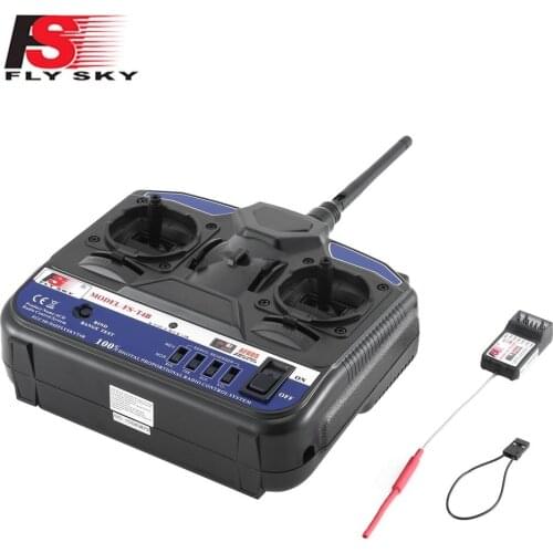 Flysky FS-T4B 2.4G 4CH Radio Model RC Transmitter & Receiver Remote Control Toy RC Spare Parts Accessories