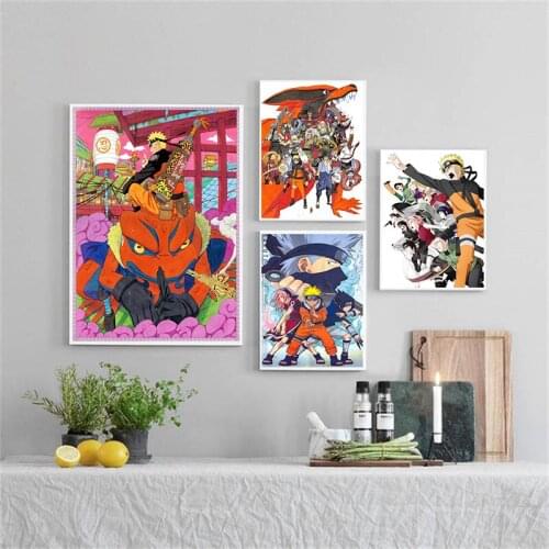 Cartoon Anime Ninja Poster Painting Nordic Style Prints Modern Wall Art Canvas Painting Wall Pictures For Living Room Decor
