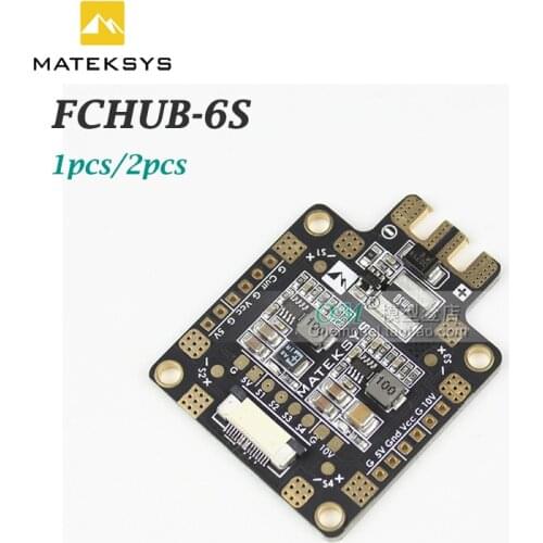 Onemodel/Matek Mateksys FCHUB-6S Hub Power Distribution Board PDB 5V & 12V BEC Built-in 184A Current Sensor For RC Multicopter