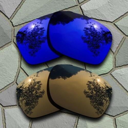 Violet Blue&Bronze Copper Sunglasses Polarized Replacement Lenses for Oakley Holbrook