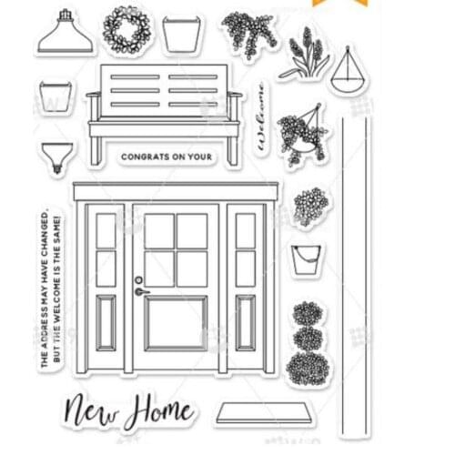 Door transparent Clear Silicone Stamp/Seal for DIY scrapbooking/photo album Decorative clear stamp sheets B063