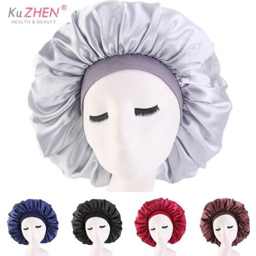 1PCS Extra Large Sleep Cap Waterproof Shower Cap Women Hair Treatment Protect Hair From Frizzing High Quality