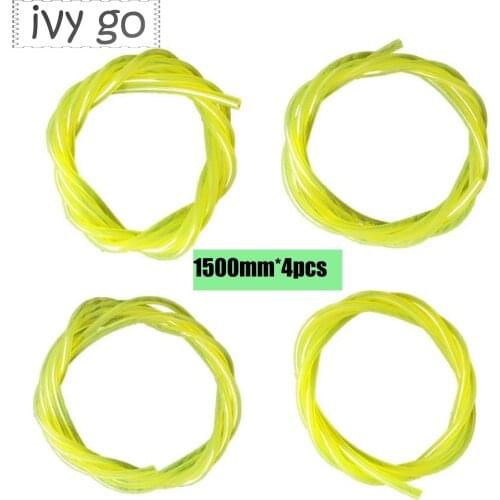 1.5M 4Size Petrol Fuel Gas Line Pipe Hose Tube Oil Gas Resistant for Trimmer Chain Saw Blower Replce