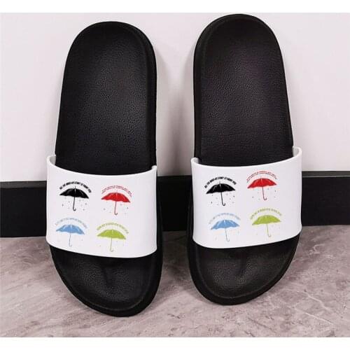 Shoes for Women slipper Fashion Cartoon umbrella Home Slippers Non-slip Sandals Open Toe Slides Beach flip flop female shoes