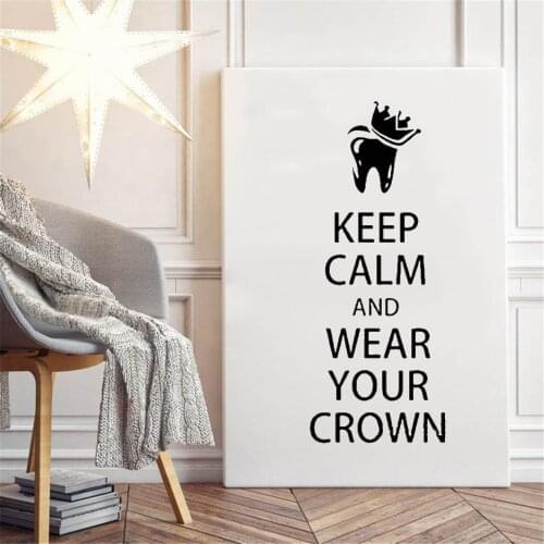 Dental Wall Sticker Home Decor Tooth Dentistry Quote Wall Decal Vinyl Bathroom Art Mural Wallaper Revocable DW9500