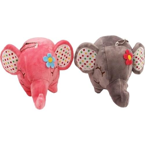 Super Kawaii Floral Elephant 12CM Approx. DOLL Plush Stuffed TOY DOLL Sucker Car & Room & Window Pendant Animal Crossing